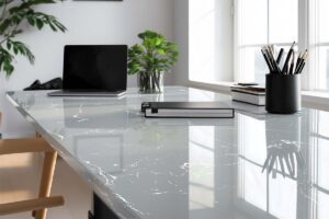 epoxy countertop resin marble silver grey white 1