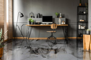 epoxy flooring epoxy floor platinum silver deep black