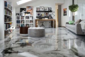 epoxidharzboden epoxy floor platinumsilver deepblack