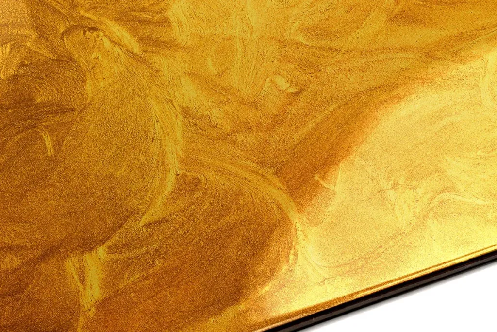 Epoxy Resin Floors shimmer gold