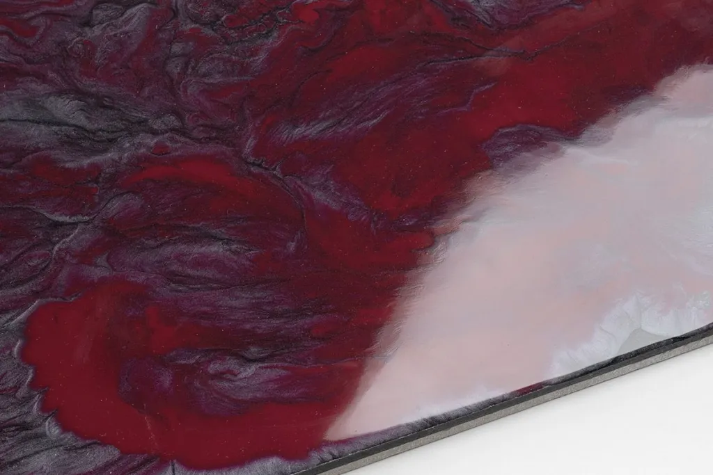 Epoxy Resin intense anthracite purple red
