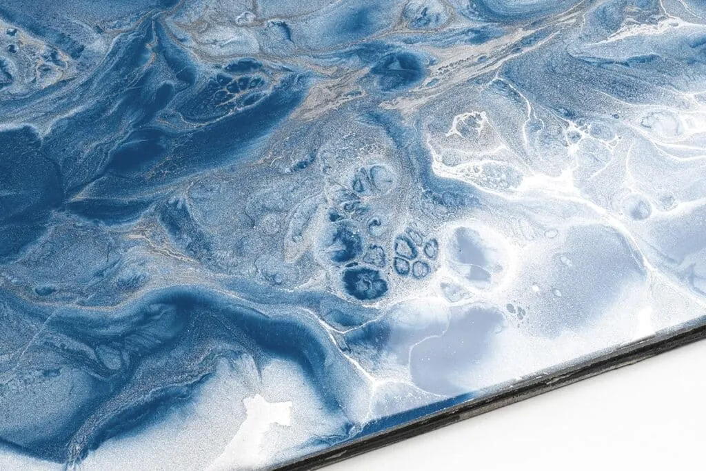 Epoxy Resin platinum silver azure blue Epoxy Resin platinum silver azure blue