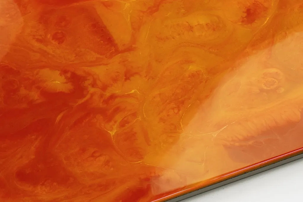 Epoxy Resin terra orange traffic red