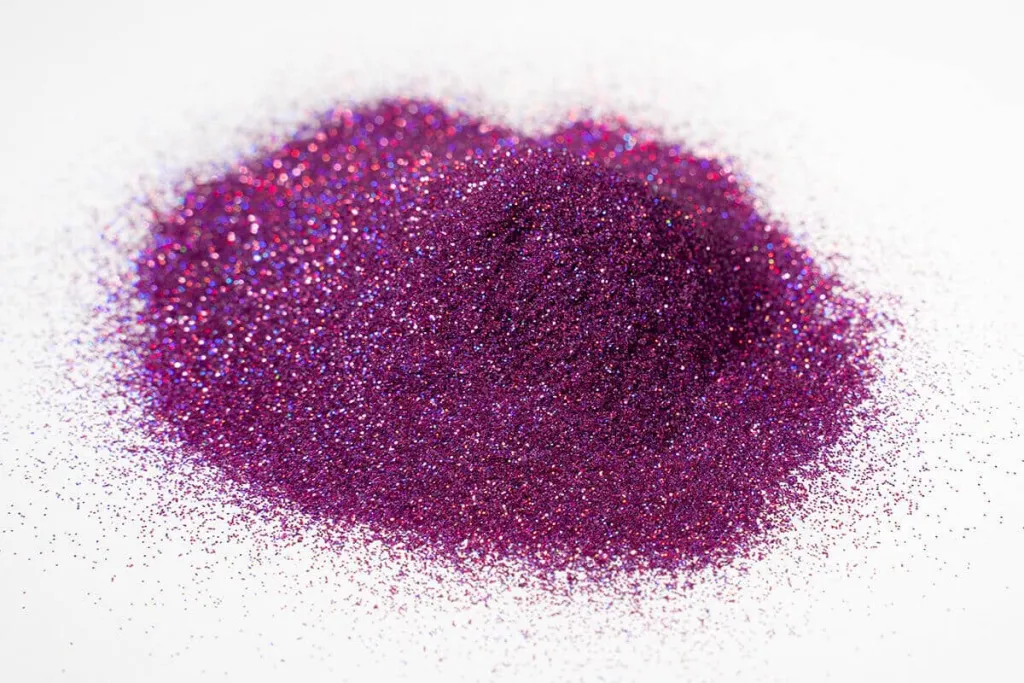 Glitter Paint pigment purple