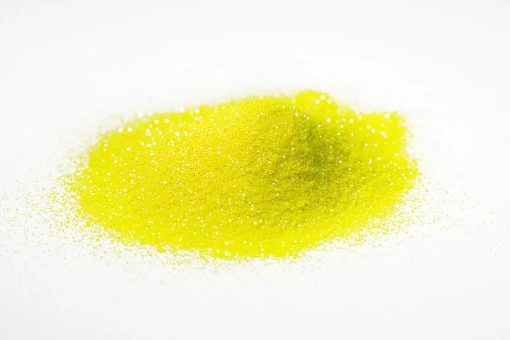 Glitter Paint pigment yellow