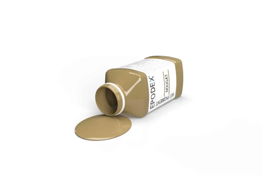 Colour pigment nougat