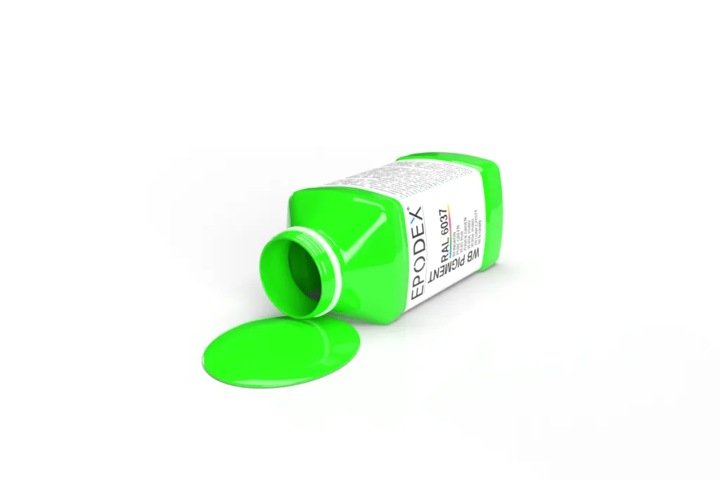 WB pigment green resin RAL