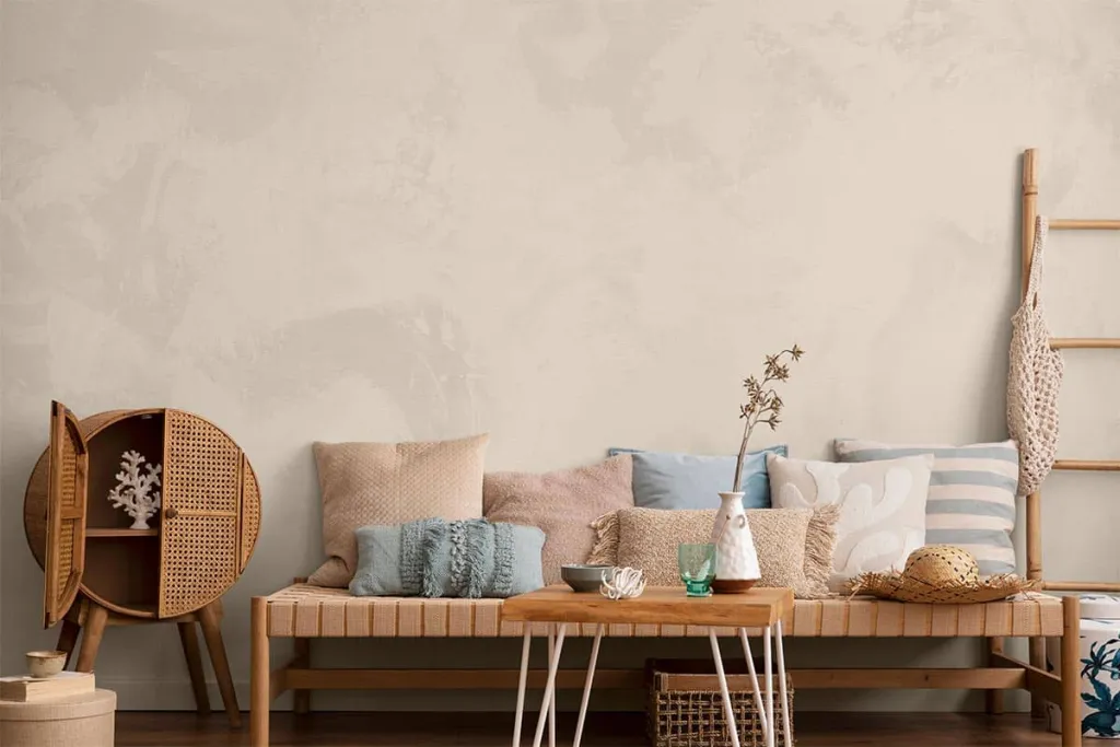 Microcement Floors wall peach