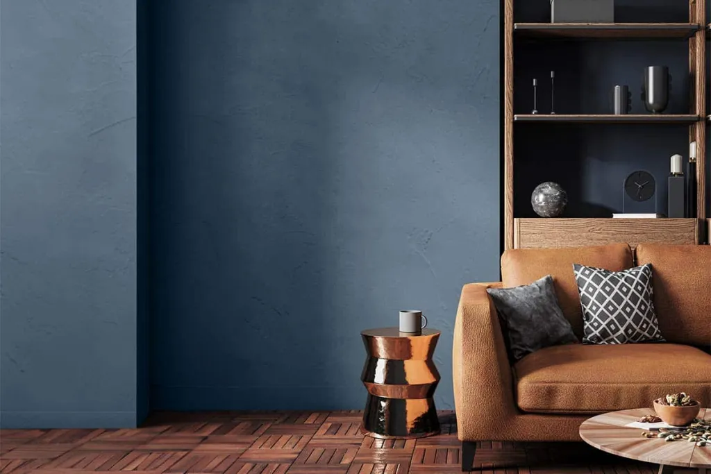 Microcement wall midnight EPODEX