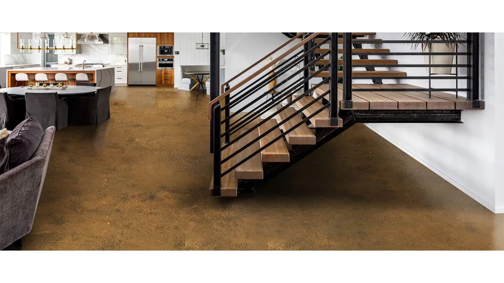 Floors brush effect metallic