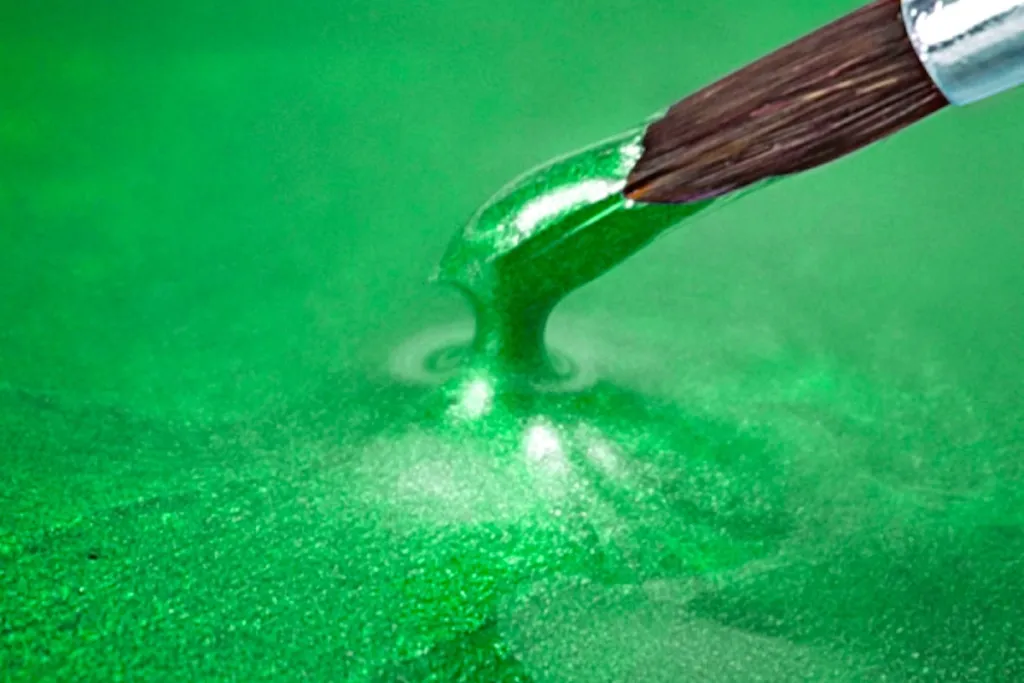 Epoxy Resin metallic bahia green