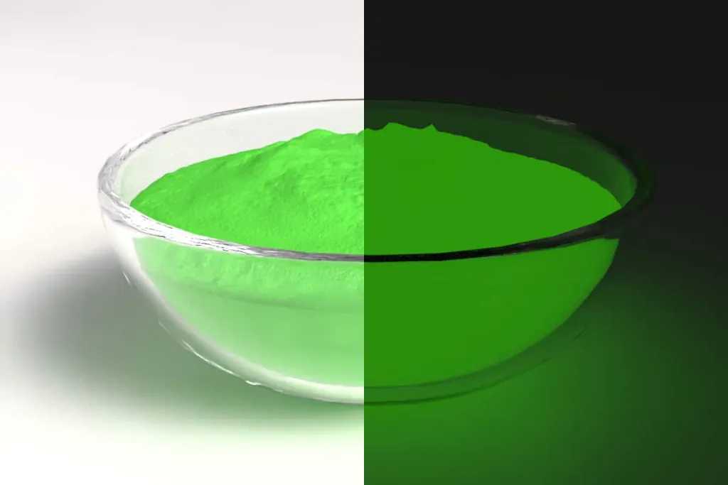 Glow in the dark green