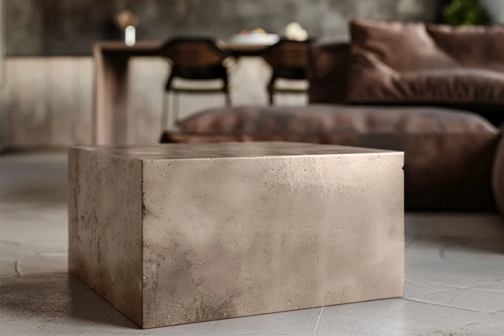 Microcement furniture cappuccino