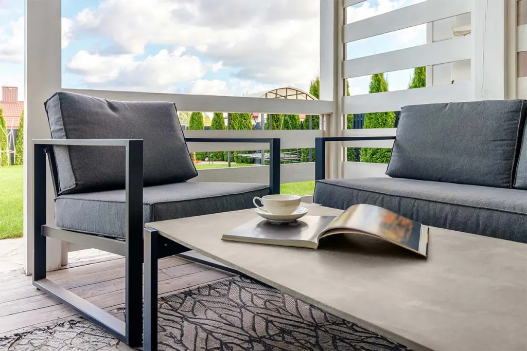 Microcement furniture pebble grey