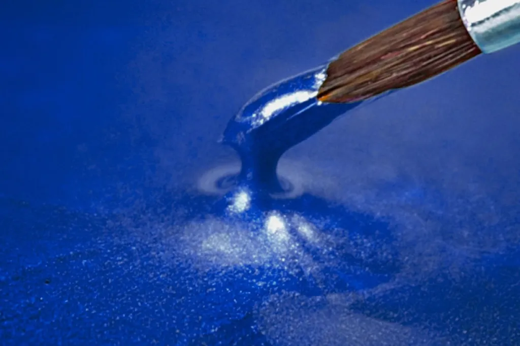 Epoxy Resin metallic azure blue