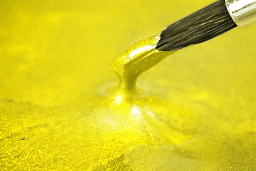 Epoxy Resin metallic lemon yellow