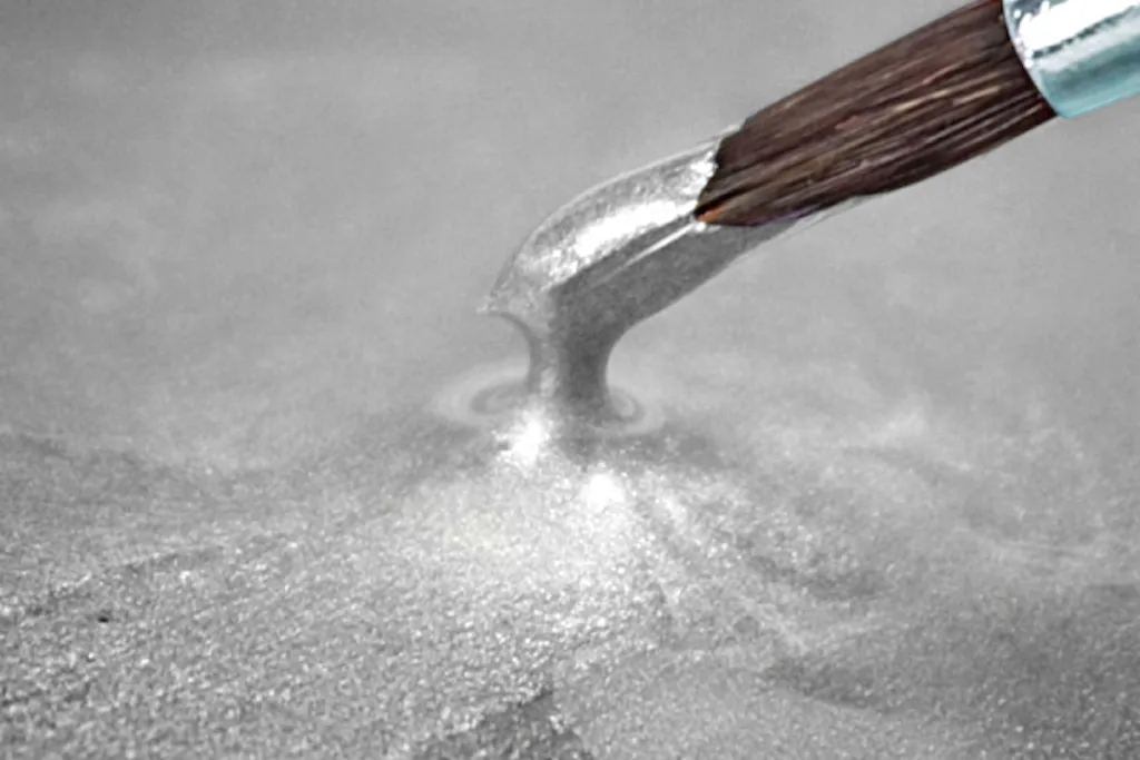 Epoxy Resin metallic platinum silver