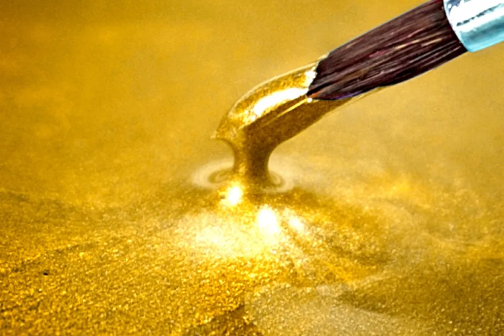 Epoxy Resin metallic yellow gold