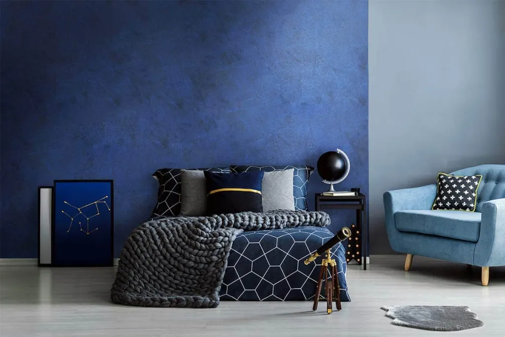 Metallic brush interior paint violet