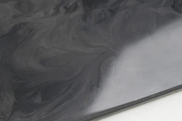 Metallic Epoxy Flooring Kit – SATIN GRAY & DEEP BLACK Epoxy Resin satin grey EP