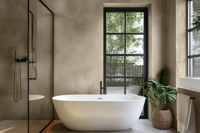 Microcement Floors bathroom olive Microcement Floors bathroom olive