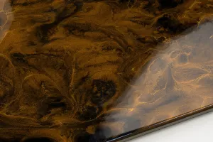 Epoxy Resin flame copper jet black varnish