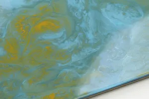 Epoxy Resin olympic blue ochre yellow