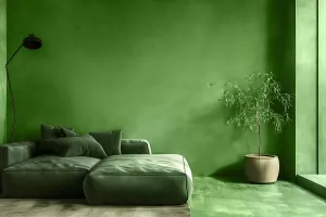 Microcement Floors wall grass