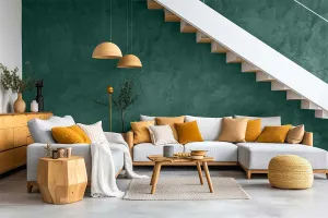 Microcement Floors wall moss