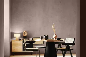 Microcement wall wall mocca