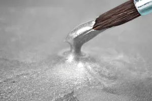 Epoxy Resin metallic platinum silver