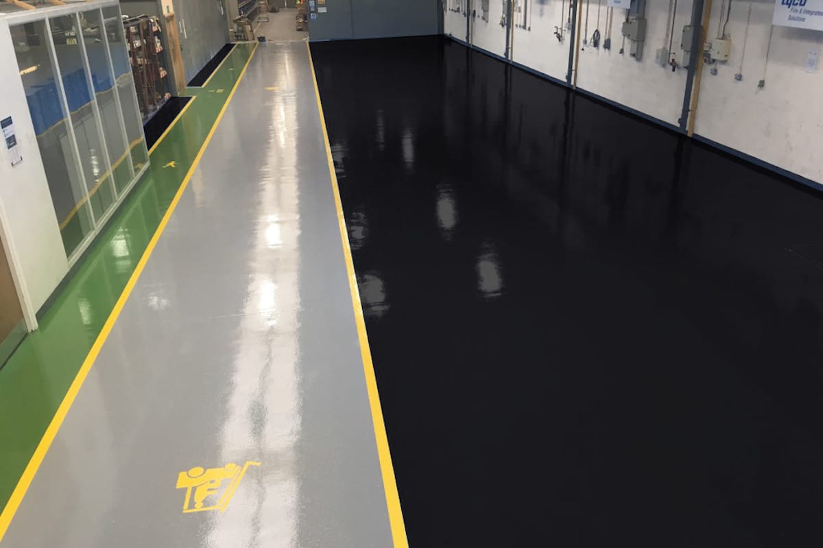 Metallic Solid Epoxy Flooring Kit - SATIN GRAY & JET BLACK - EPODEX - USA