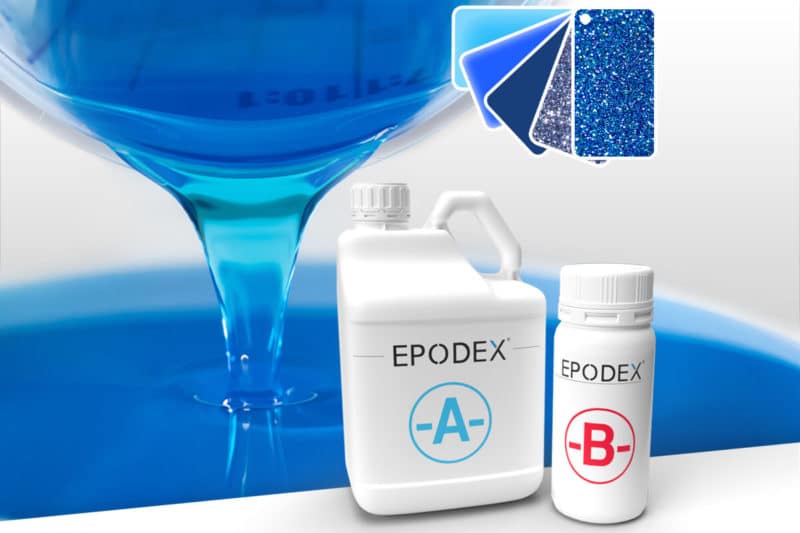 GXu epoxidharz farbe blau