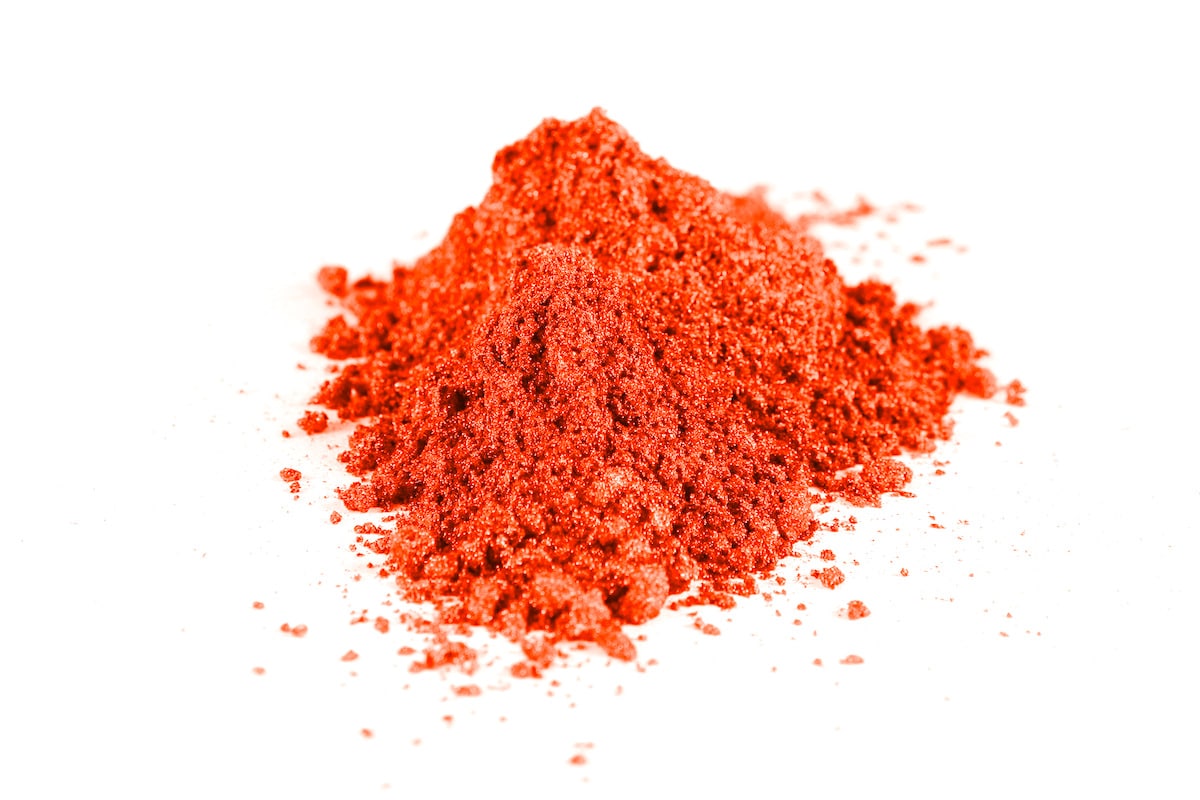 Orange Metallic Mica Pigment Powder