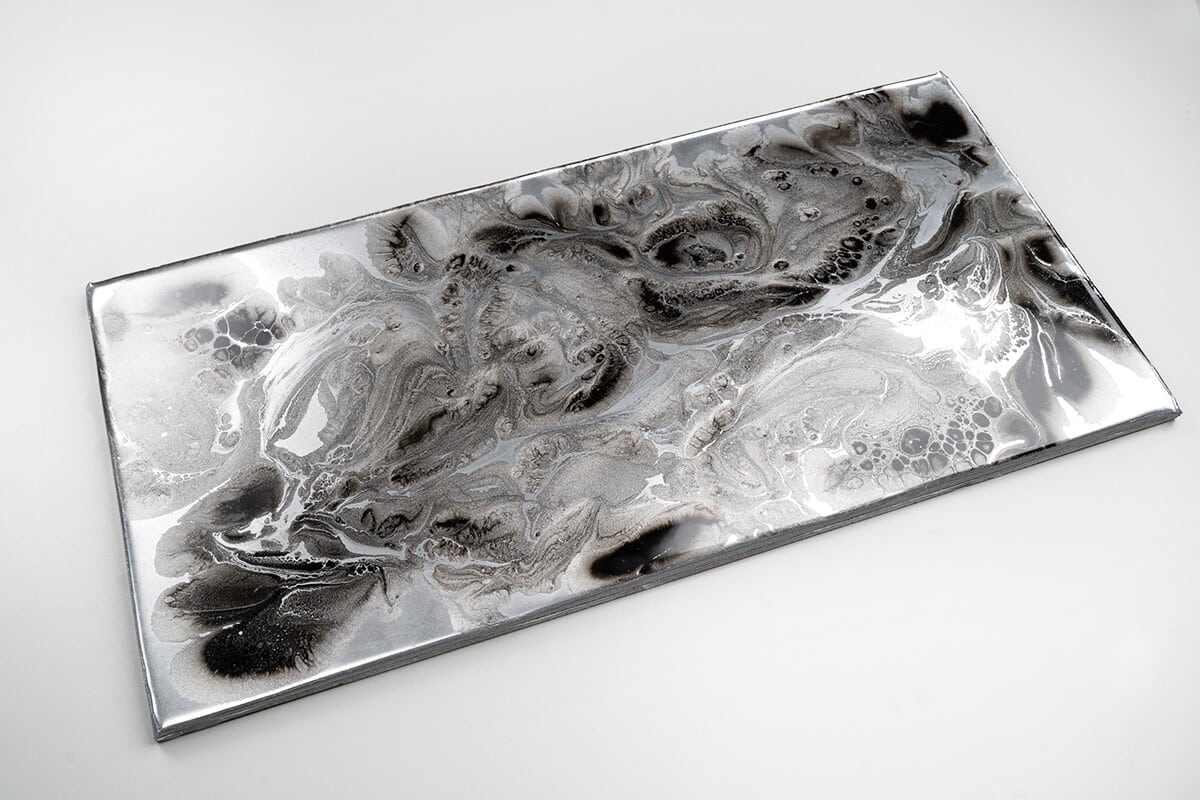 Metallic Solid Epoxy Countertop Kit - SATIN GRAY & JET BLACK