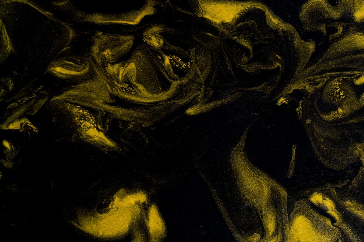 epoxy tabletop deep black yellow gold