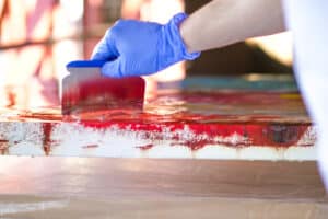 epoxy resin sealing artwork