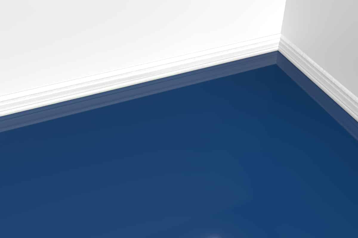 flooring solid azure blue