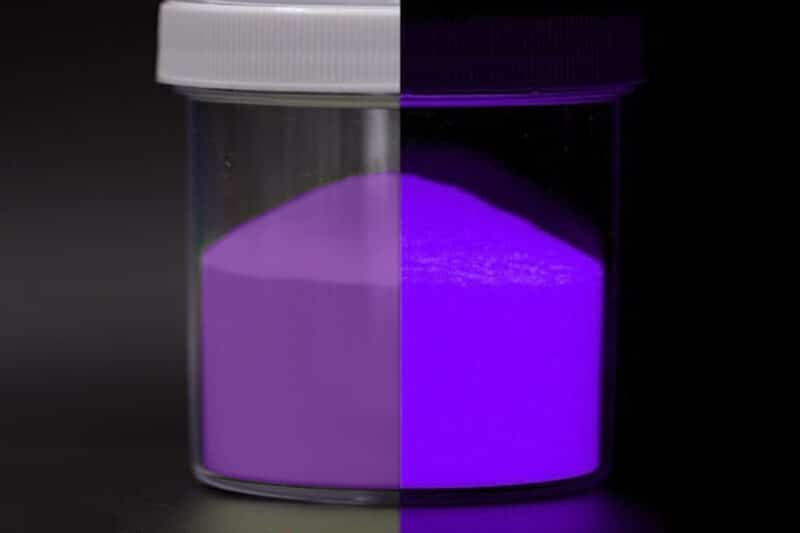 glowinthedark pigment purple epoxidharz epodex