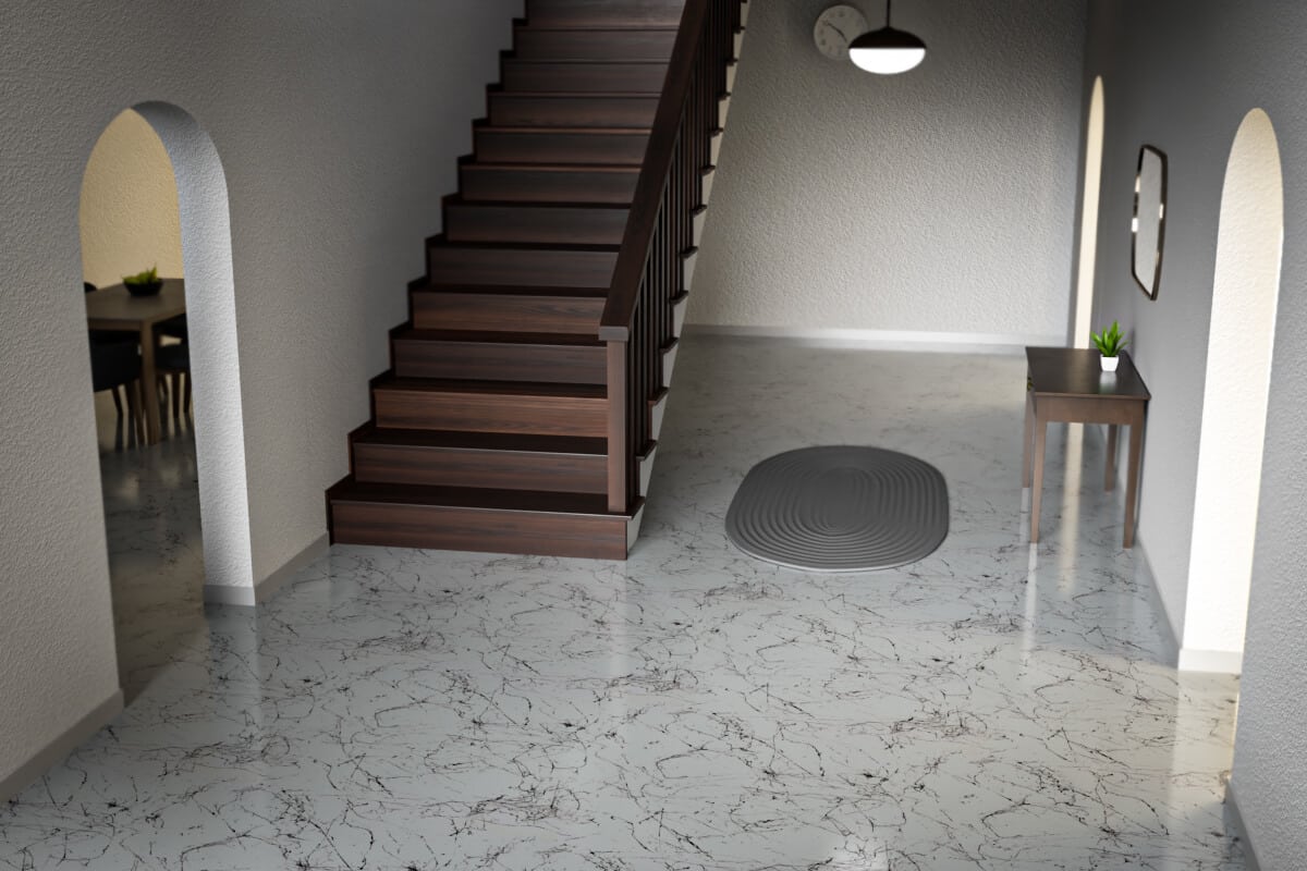 Metallic Epoxy Flooring Kit - SATIN GRAY & PEARL WHITE