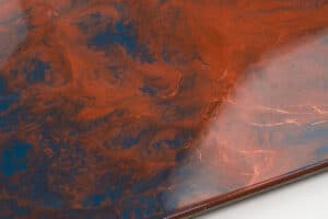 Metallic Solid Epoxy Countertop Kit – BRONZE RED & AZURE BLUE