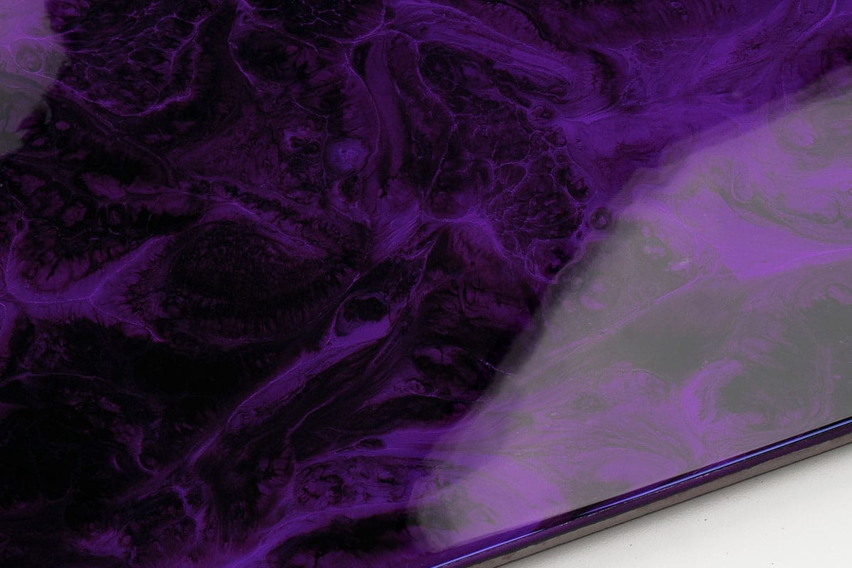 Metallic Solid Epoxy Flooring Kit - GRAPE PURPLE & JET BLACK