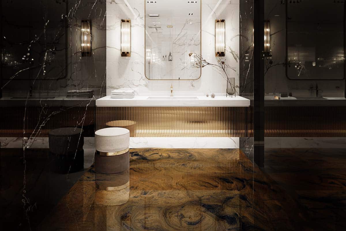 Metallic Epoxy Flooring Kit BRONZE BROWN DEEP BLACK