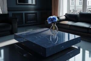 epoxy countertop resin marble azure blue white 1
