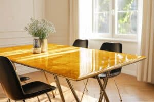 shimmer gold countertop resin