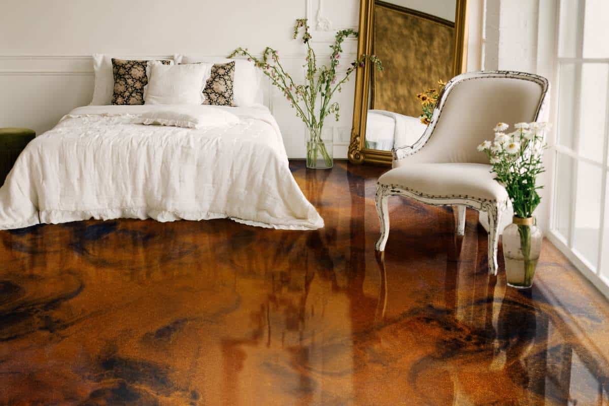 epoxidharzboden epoxy floor flame copper darkbrown 2