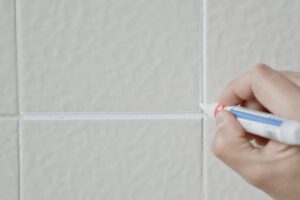 white grout pen tile paint