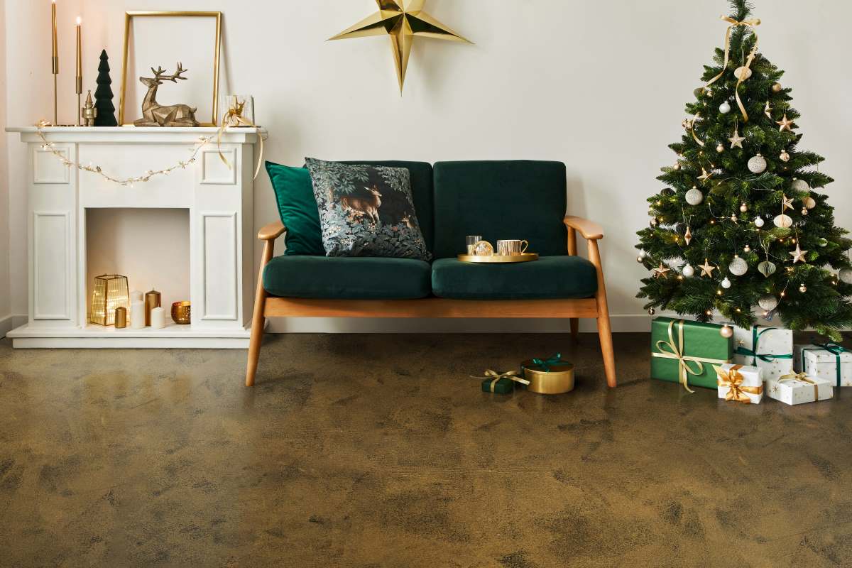 epoxy resin floor epoxy floor brusheffect bronzebrown