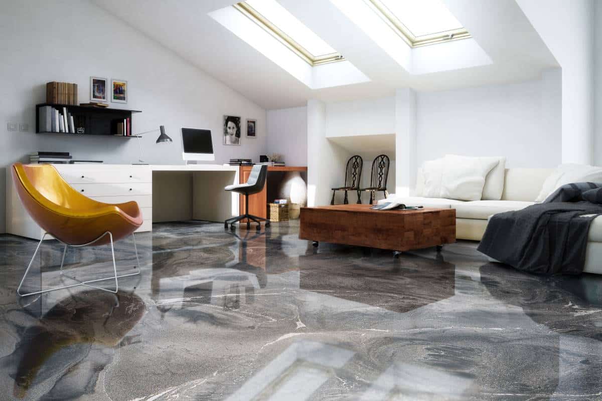 epoxy resin floor epoxy floor platinumsilver irongrey 2