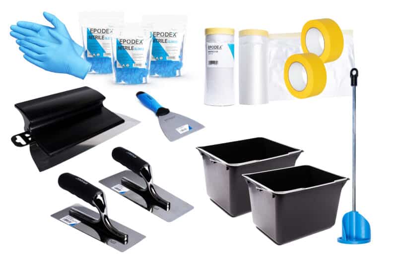 mikrozement wand 18 teilig set 2 eimer